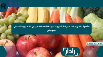 «تعرف الآن» أسعار الخضراوات والفاكهة الخميس 22 مايو 2025 في سوهاج